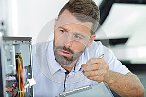 checking old pc in security room