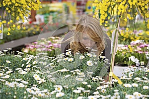 Checking out the plants