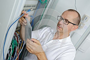 Checking the power panel