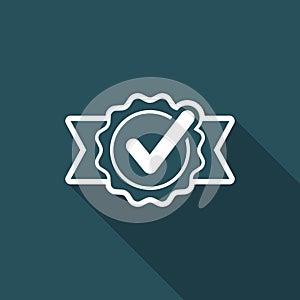 Checking quality symbol icon