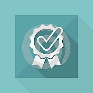 Checking quality symbol icon