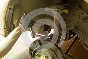 Checking suspension and brake system, Car Service