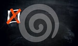 Checklist chalkboard concept background