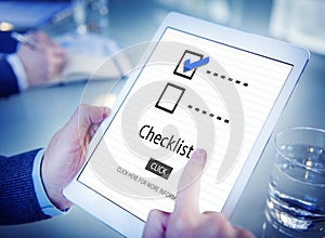 Checklist Choice Decision Document Mark Concept