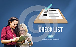 Checklist Choice Decision Document Mark Concept