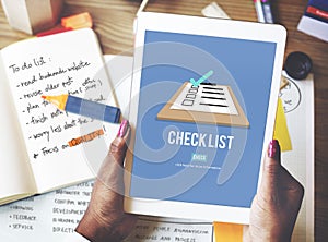 Checklist Choice Decision Document Mark Concept