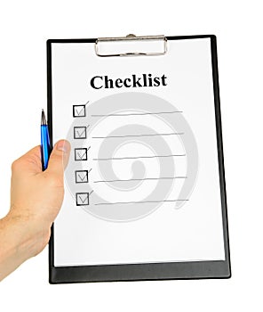 Checklist and Clipboard