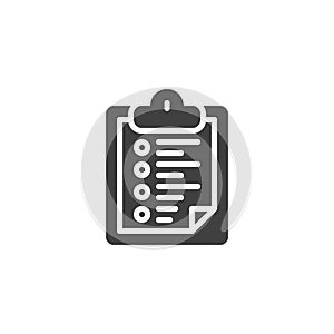 Checklist clipboard solid icon