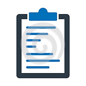 Checklist, clipboard Vector icon which can easily modify