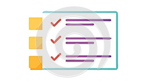Checklist Document Task List Vector Icon, vector design Generative AI