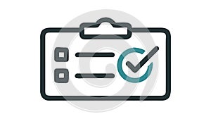 Checklist Document Vector Icon, Task List and To Do Symbol, vector design Generative AI