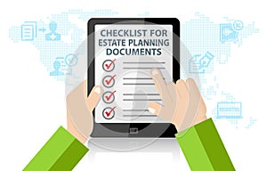 Checklist For Estate Planning Documents Infographic