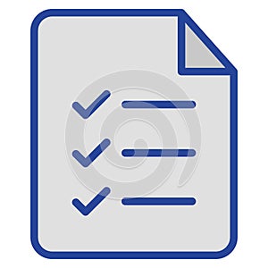 Checklist file Isolated Vector icon which can easily modify or edit