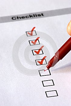 Checklist form photo