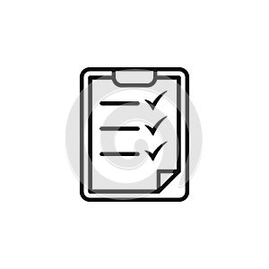 Checklist icon flat vector design