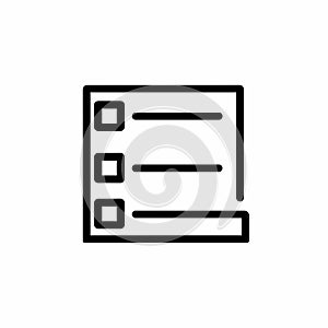 Checklist Icon - Minimalist Design