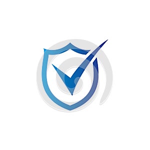 Checklist icon, shield, document, vector