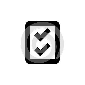 Checklist icon. Skill sign