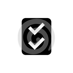 Checklist icon. Skill sign