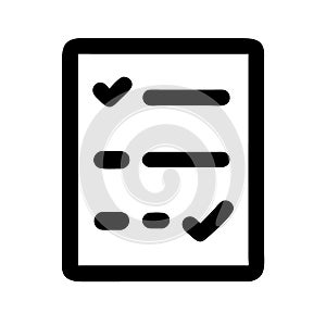 Checklist icon task and productivity symbol