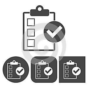 Checklist icon - vector icons set