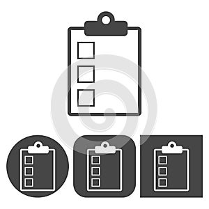 Checklist icon - vector icons set