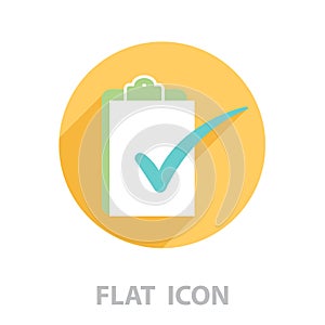 Checklist icon, vector illustration