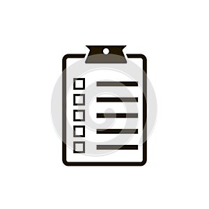 Checklist icon vector illustration flat design.