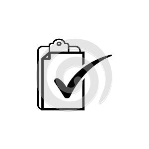 Checklist icon, vector illustration symbol
