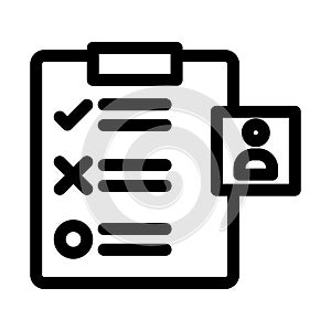 Checklist Isolated fill vector icon which can easily modify or edit