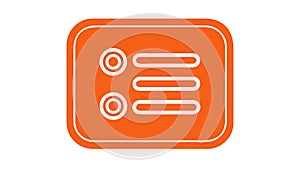 Checklist Menu Icon for Organization Task Lists, vector design Generative AI