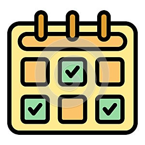 Checklist page icon vector flat