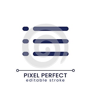 Checklist pixel perfect linear ui icon