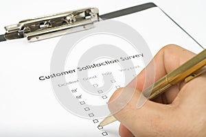 Checklist questionnaire quality of service