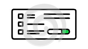 Checklist or Task List, Productivity, To-Do List, vector design Generative AI