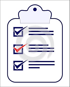 A checklist with tasks to do