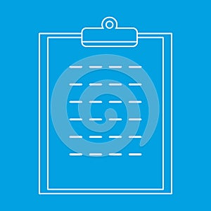 Checklist thin line icon