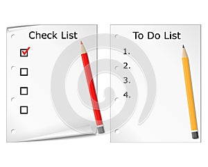 Checklist and todo list