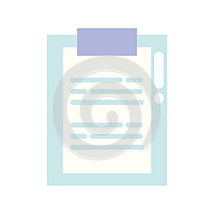 Flat colorful checklist icon for tasks and productivity