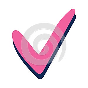 Checkmark choice icon isolated photo