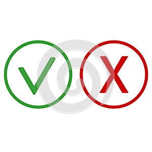 Checkmark And X Or Confirm And Deny Icon For Apps And Websites