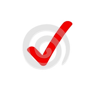 Checkmark correct tick icon. Confirm approval checklist done vector icon