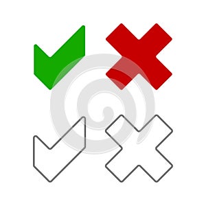 Checkmark icon vector design
