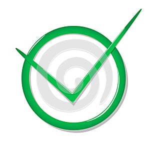 Checkmark right vector icon. Green checklist vector design. Checkmark icon for business, office, poster, and web design