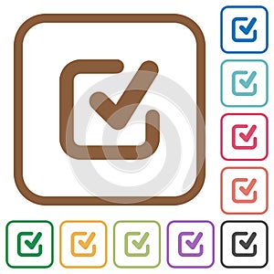 Checkmark simple icons