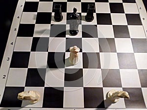 Checkmate dovetail Chess. photo