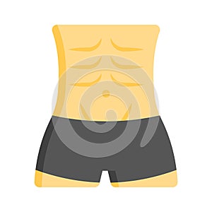 Checkout this amazing icon of abs workout icon, body fitness vector design