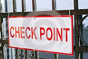 Checkpoint Sign