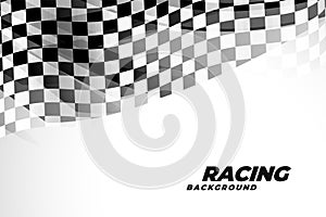 Checkred flad background for sports and racing