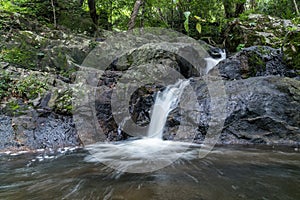 Ched Kod waterfall in rain forest at Khao Yai National park, Thailand